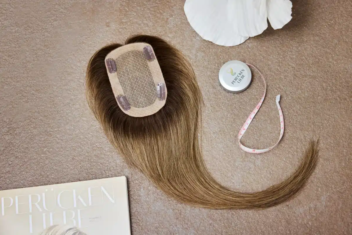 Little Secret Silk-Topper aus Echthaar mit vier Clips